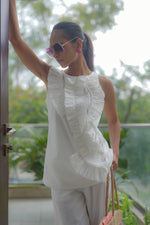 Load image into Gallery viewer, Ruffle Bloom Sleeveless Cord-set