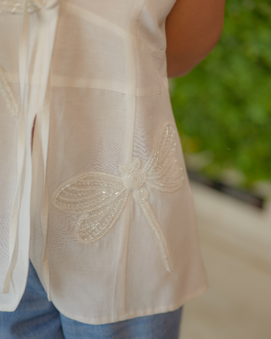 Whisperwing-Sleeveless Dragonfly Top