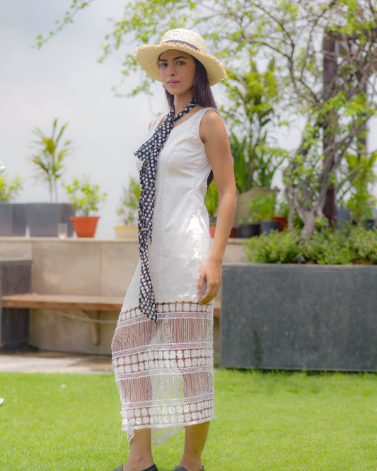 Boho Panel Lace Midi Dress