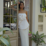 Ivory Ruffle Skirt