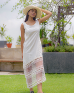 Load image into Gallery viewer, Boho Panel Lace Midi Dress