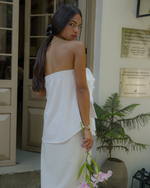 Load image into Gallery viewer, Ivory Ruffle Top