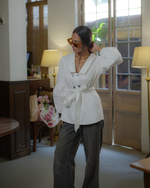 Load image into Gallery viewer, Petal Belted Blouse