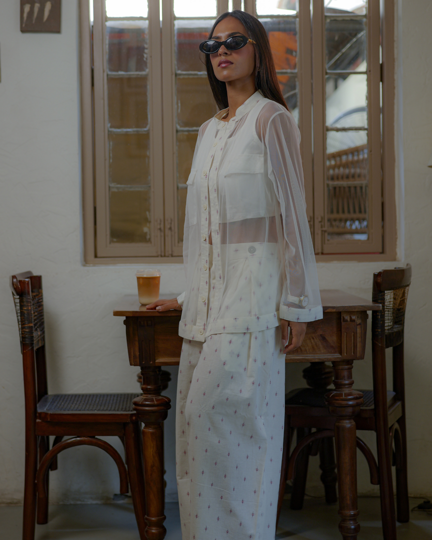 Sheer Bloom Pants & Top