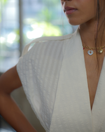 Load image into Gallery viewer, Ivory Wrap Top