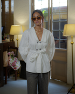 Load image into Gallery viewer, Petal Belted Blouse