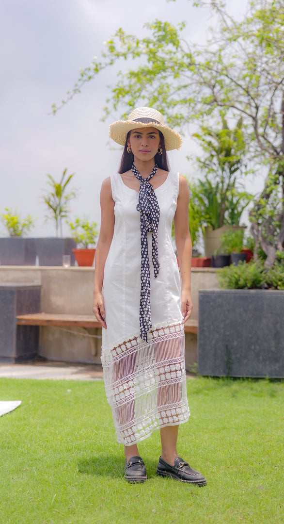 Boho Panel Lace Midi Dress