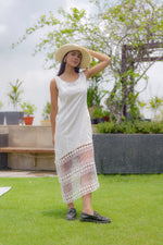 Load image into Gallery viewer, Boho Panel Lace Midi Dress
