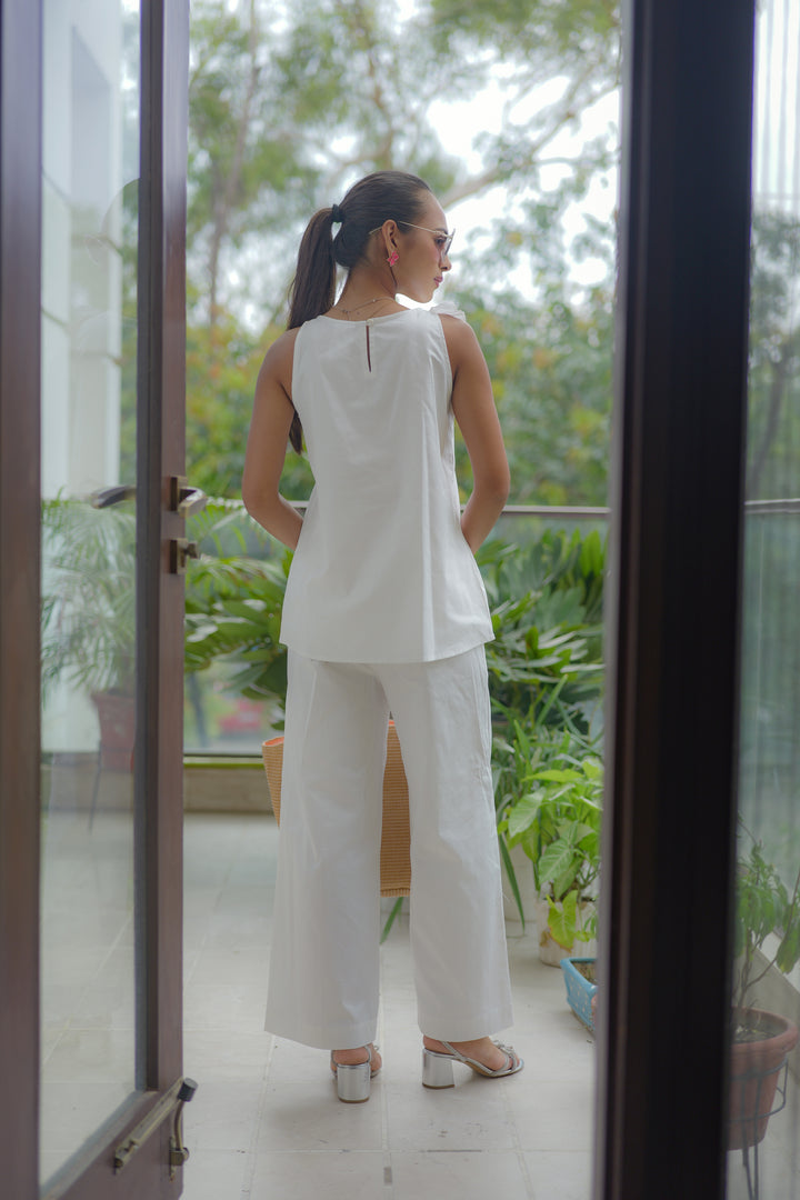 Ruffle Bloom Sleeveless Cord-set