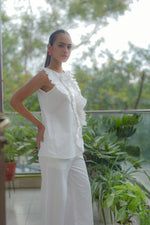 Load image into Gallery viewer, Ruffle Bloom Sleeveless Cord-set
