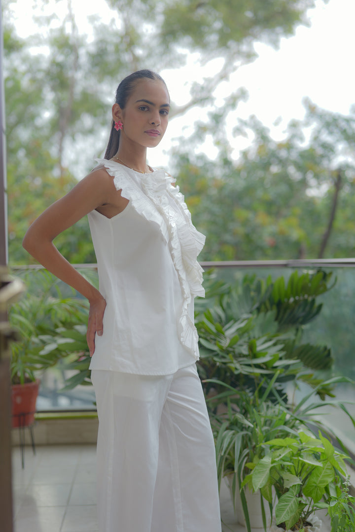 Ruffle Bloom Sleeveless Cord-set