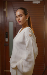 Load image into Gallery viewer, Coastal Calm Cotton Co-ord Set
