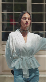 Load and play video in Gallery viewer, Whisper Knot Blouse